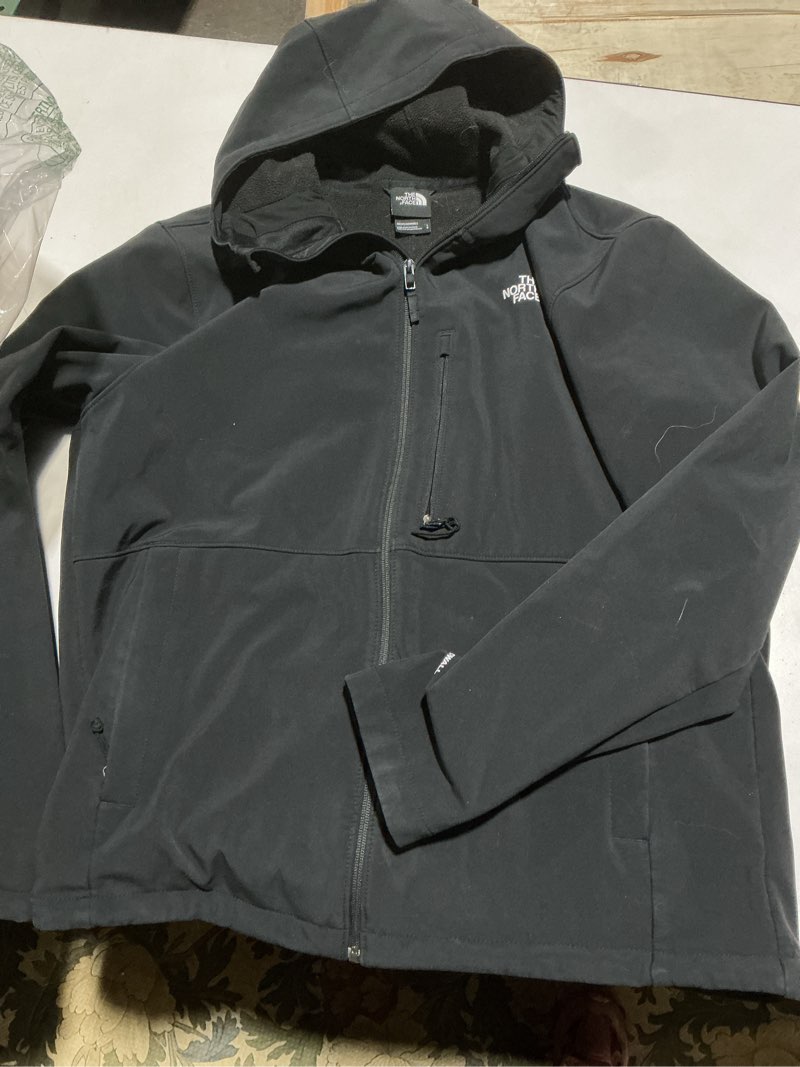 Condition photo showing As Is for The North Face Men's Apex Bionic 3 Hoodie Large Tnf Black-npf