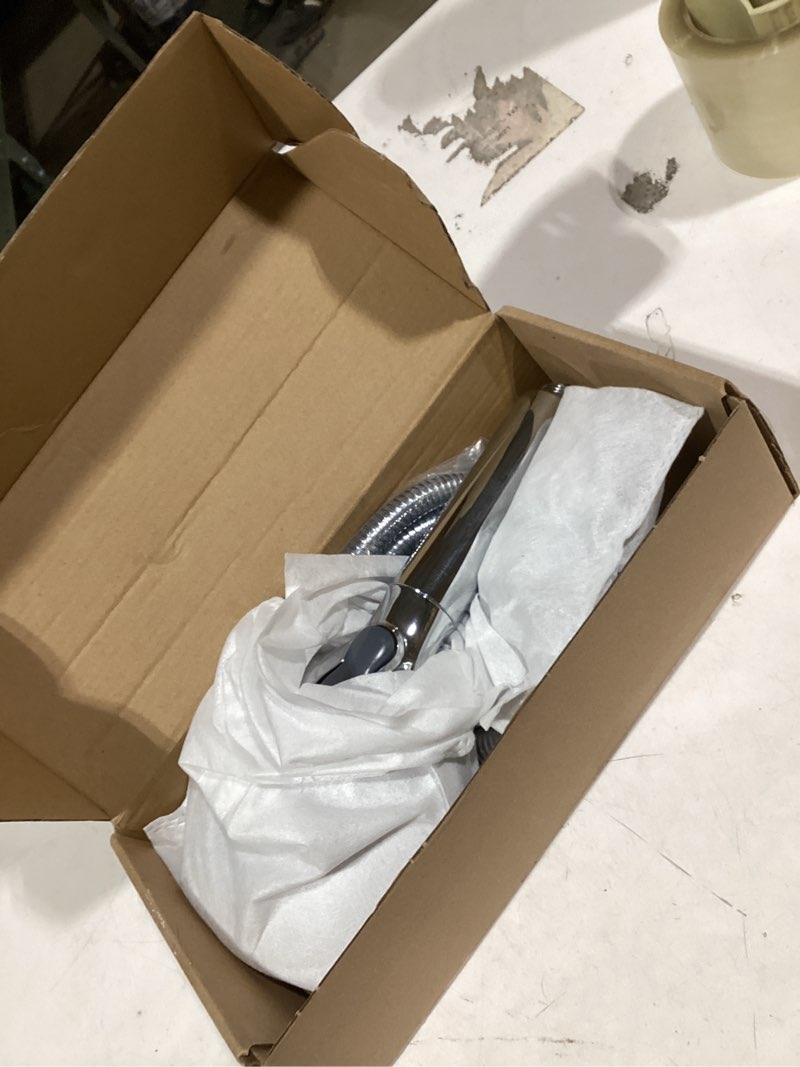 Condition photo showing As Is for SR SUN RISE Filtered Shower Head with Handheld High Pressure 9 Spray Mode Showerhead Detachable Shower Head Water Softener Filters Beads for Hard Water Remove Chlorine 1 Filter Chrome Chrome 1 Filter