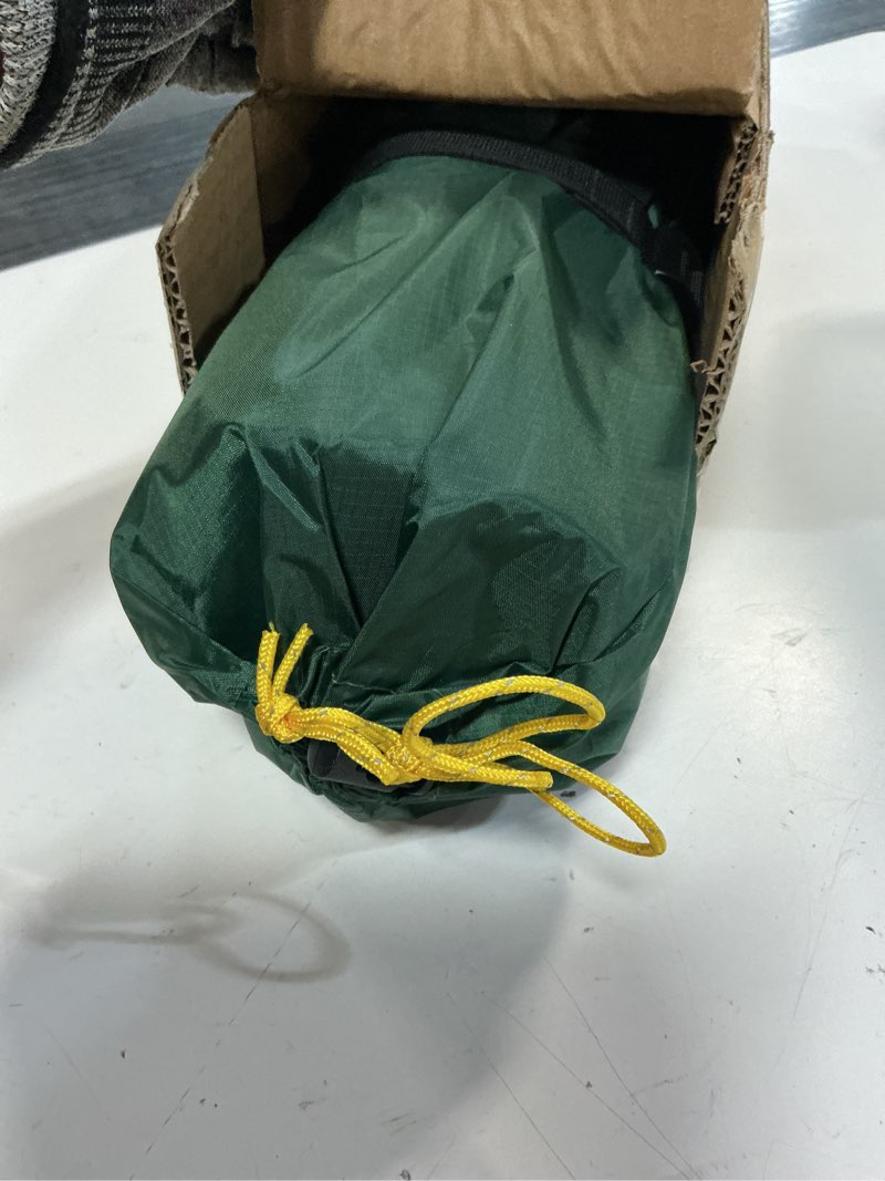Condition photo showing Good Condition for camppal 1 person tent for camping hiking mountain hunting backpacking tents 4 season resistance to windproof rainproof and waterproof green