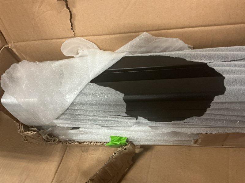 Condition photo showing New/Like New for composite fence series 3.15 in. x 3.15 in. x 6 ft. aluminum surface mount fence post in black