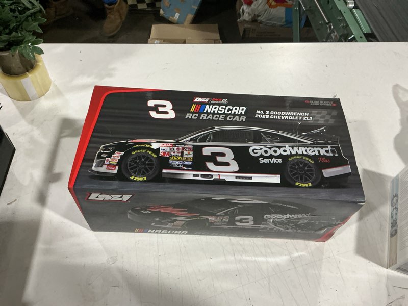 Condition photo showing As Is for losi 1/12 nascar rc race car rcr no. 3 gm goodwrench chevrolet zl1 2s awd rtr brushed on-road batter