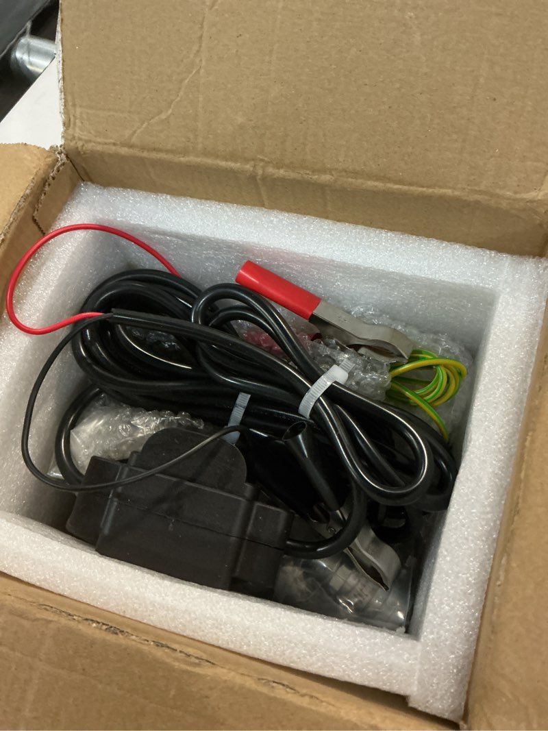 Condition photo showing As Is for topway 12v dc gasoline fuel pump 3.7gpm self-priming oil transfer pump with handle, reversible pumping, overheat protection, explosion-proof, built-in bypass, for gasoline fuel diesel kerosene removal 12v 3.7gpm