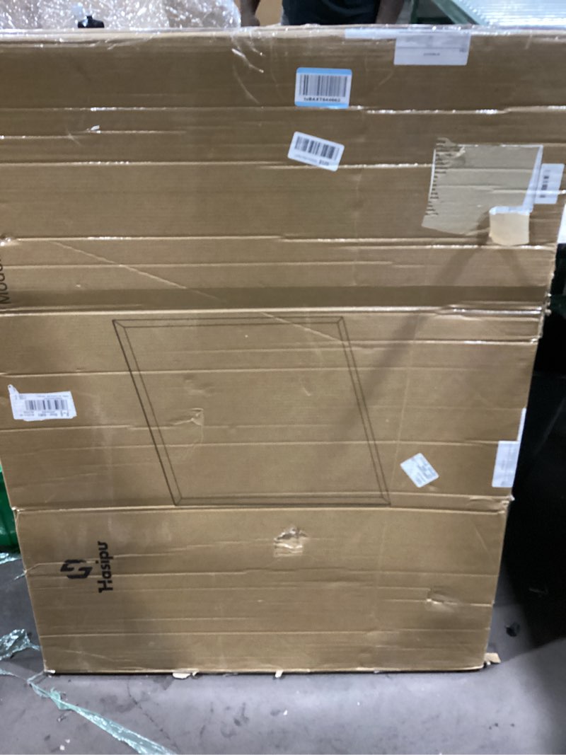 Condition photo showing New/Like New for [Tempered Glass] 48“ x 36” Beveled Edge Glass Chair Mat with Polished Edge Clear Office Chair Mat, Glides Smoothly, Suitable for Carpet or Hardwood Floors 48“x36”
