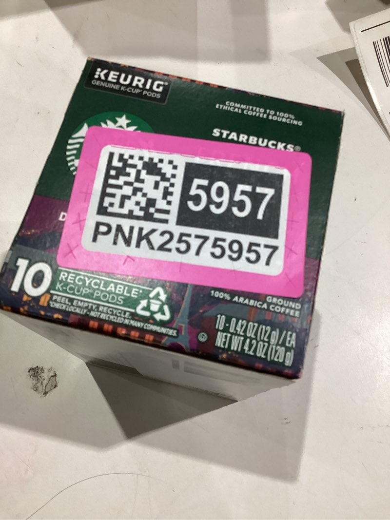 Condition photo showing Good Condition for Starbucks French Roast 10 K-cups. French Roast 10 Count (Pack of 1)