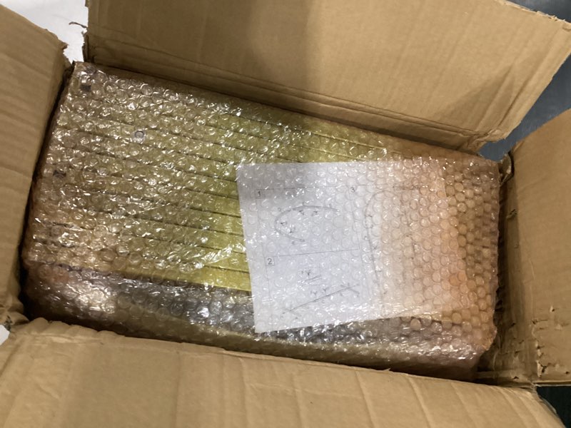 Condition photo showing Good Condition for Metal Arch Backdrop Stand Set of 2 (7.2FT and 6FT), Gold Wedding Stand for Wedding, Baby Shower, Birthday Party, Graduation, Indoor, Outdoor, Balloons Flowers, Stable Base, Easy to Assemble