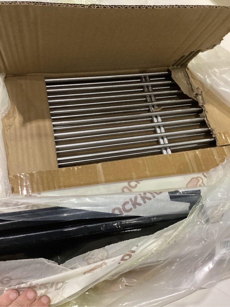 Condition photo showing Good Condition for 7536 7525 grill grates replacement for weber spirit grill parts e-310, e-320, 300 series, weber genesis grill silver b/c, gold b/c, platinum b/c, spirit 700 and 900, 17.4” flavorizer bars grid porcelain 7536 stainless steel 7525 7mm silver 7536+7525 7mm
