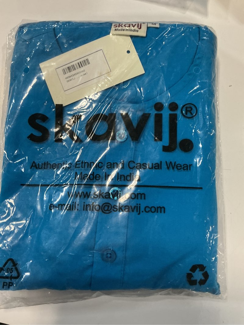 Condition photo showing New/Like New for skavij men's cotton 2 piece set casual straight longline round neck shirt solid pant regular outfit (medium,turquoise)