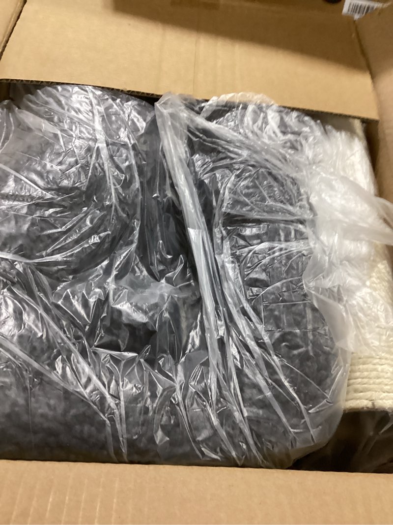 Condition photo showing Good Condition for Small Cat Tree for Indoor Cats with Large Cozy Plush Top Perch, Natural Sisal Scratching Posts for Kittens and Cats Dark Grey