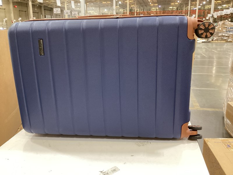 Condition photo showing As Is for cosbarn luggage sets 5 piece suitcases with wheels, suitcase sets abs hard case luggage with tsa lock durable carry-on luggage with spinner wheels travel suitcase for men women darkblue 5 piece sets (20/24/28/db/tb)