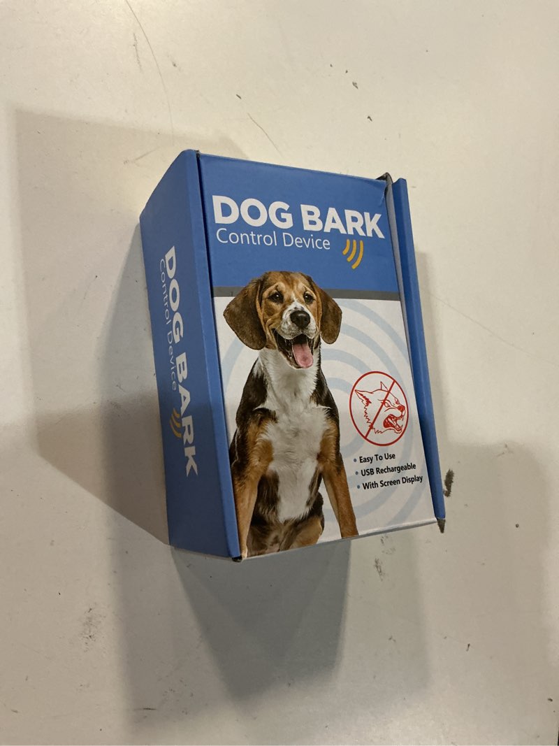Condition photo showing New/Like New for anti barking device for dogs,50ft effective range bark deterrent device,3 modes rechargeable,fit all breeds&size dog black,medium medium black