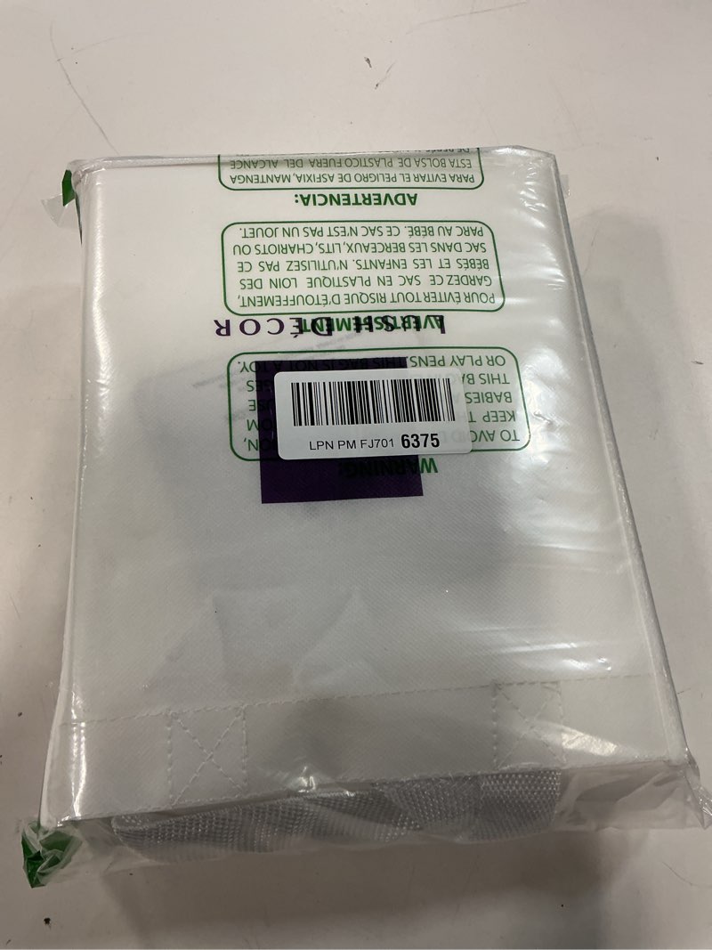 Condition photo showing New/Like New for Lush Decor Hampton Double Flange Embroidered Contrast Edge Cotton Duvet Cover Set, 3 Piece Set, King, White & Black - Hotel Bedding Set - Black Trim - White Duvet Cover - Minimalist Decor White/Black King