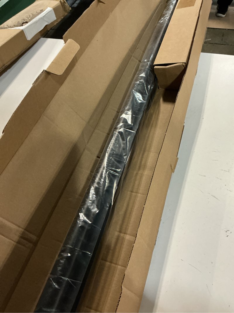 Condition photo showing Good Condition for mode cambria® designer series - premium 7 foot custom curtain rod - 1-1/8 inch large diameter - non-adjustable for a seamless look - premium designer brackets and end caps - satin black finish satin black 7 feet