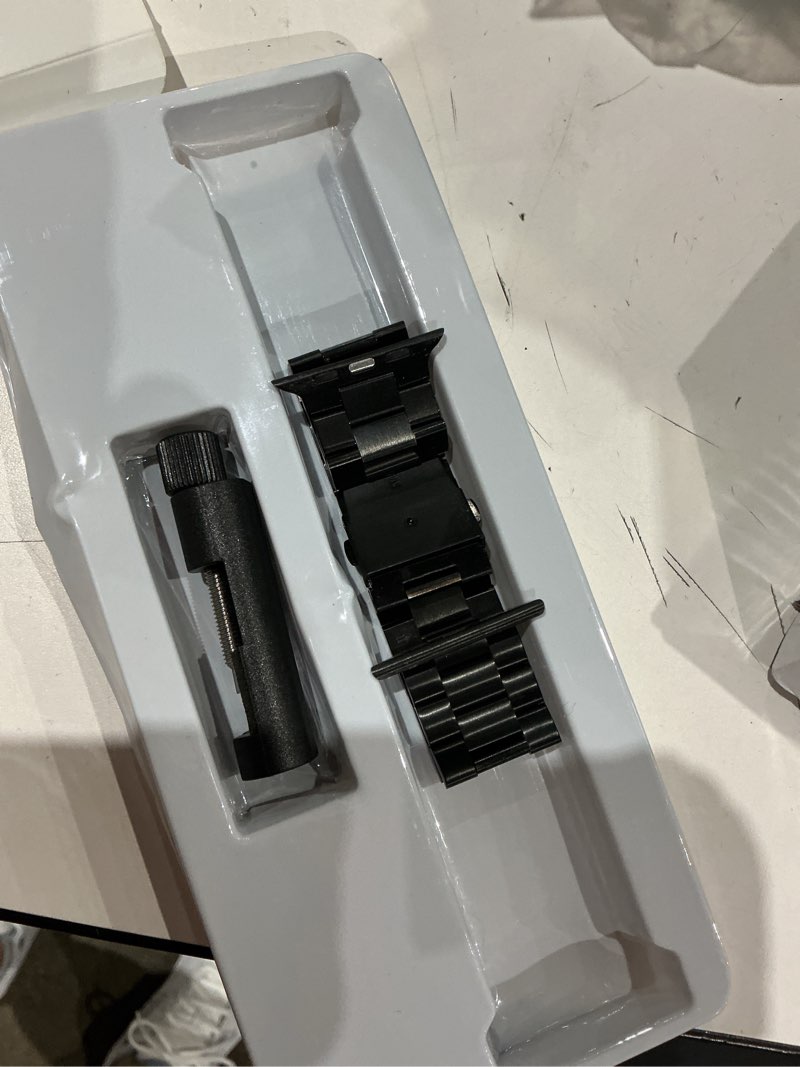 Condition photo showing Good Condition for bestig metal band compatible with apple watch bands for men women | business stainless steel strap for iwatch ultra 3 2 1 series 11 10 9 8 7 6 se 5 4, 49mm 46mm 45mm 44mm 42mm(series 3 2 1)