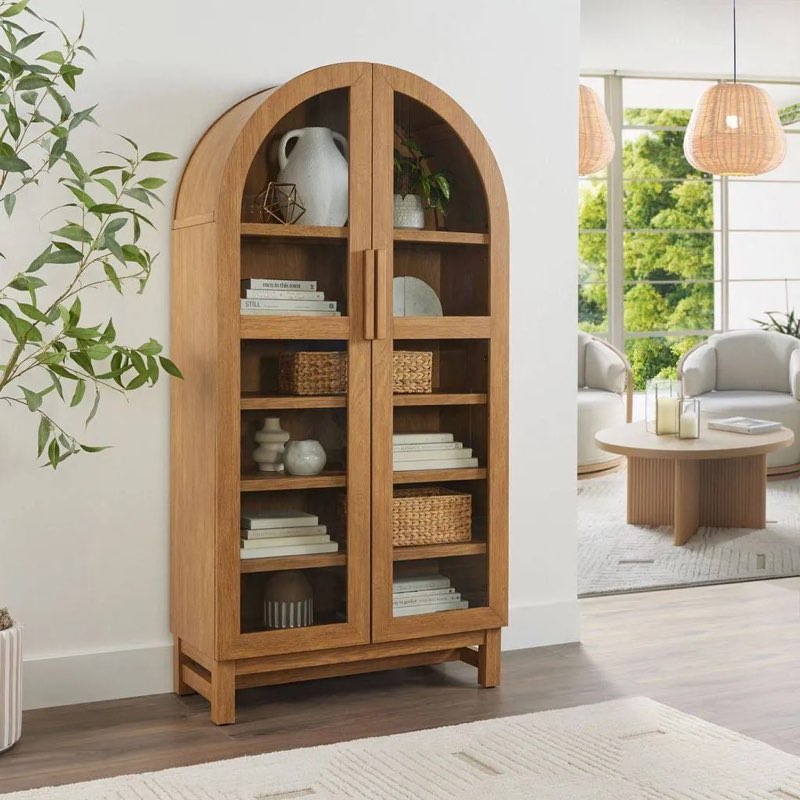 ((incomplete box 2 of 2)) better homes & gardens juliet solid wood frame arc cabinet, finish
