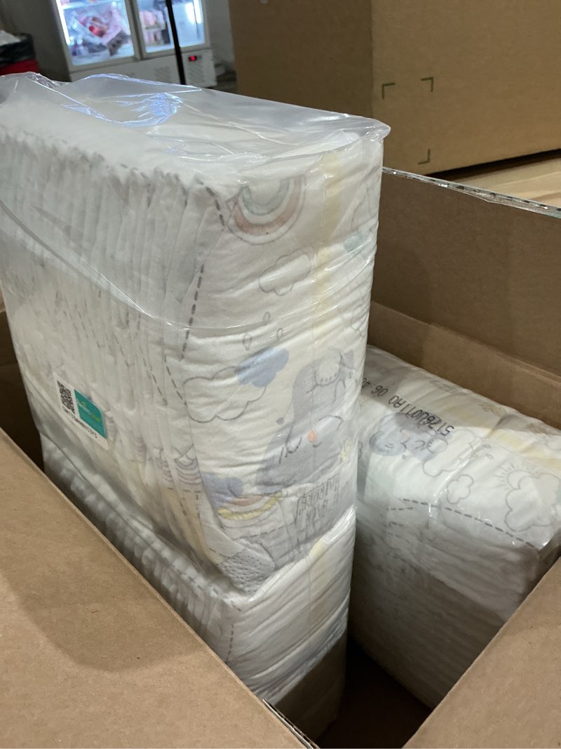 Condition photo showing New/Like New for pampers swaddlers diapers, size 2 (10-22 lbs), 84 count, absorbent, keeps baby dry and comfortable, skin safe disposable baby diaper (packaging may vary) size 2 84