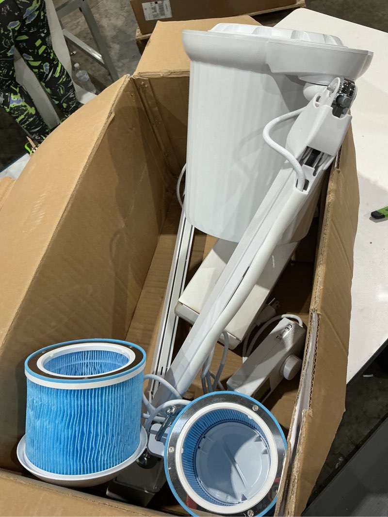 Condition photo showing Good Condition for professional nail dust collector pedicure, overhead manicure vacuum cleaner extractor table mount clamp for salon acrylic nails, 80w powerful fan suction led dimmable lamp (3pcs reusable filters)