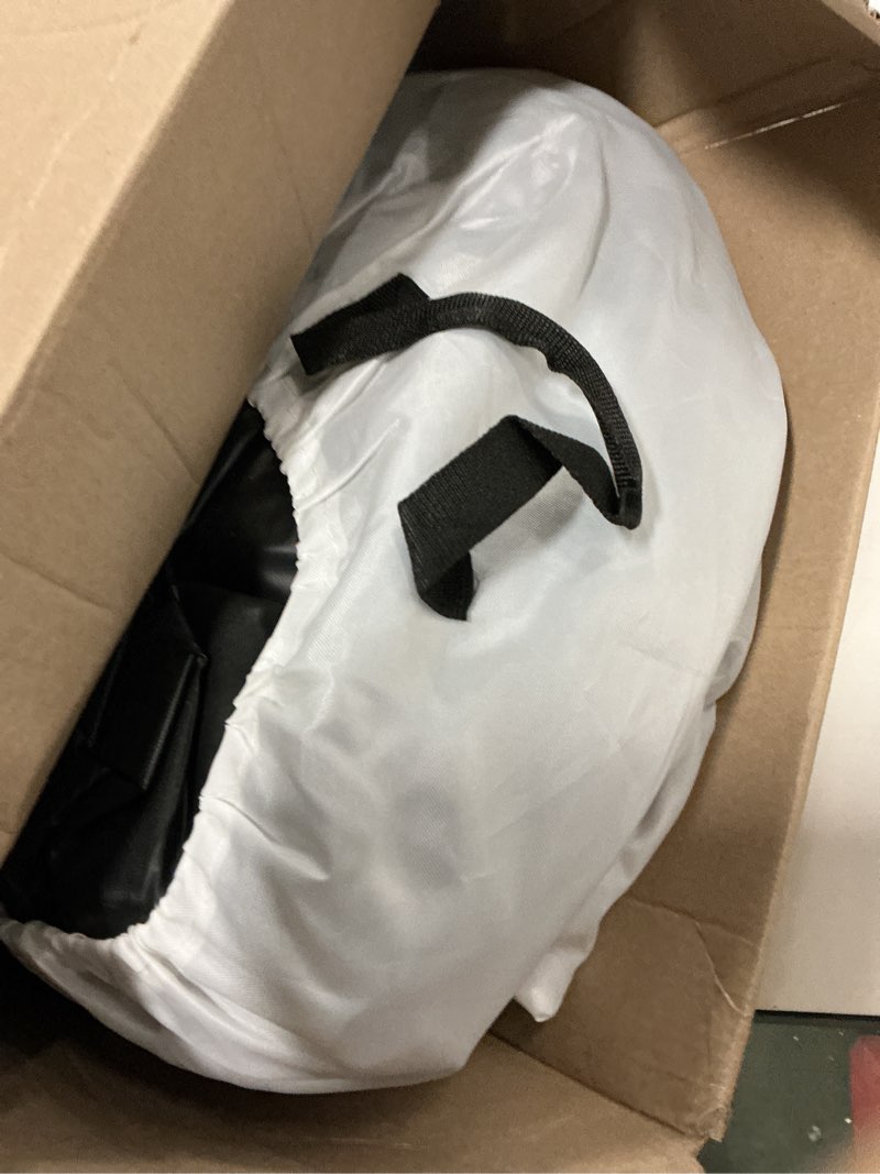 Condition photo showing As Is for Air Mattress Full with Built in Pump, Quick Self Inflatable Mattress, 18" Raised Portable Air Mattress with Built in Pump, Blow up Air Bed for Travel, Camping and Guests. (18" Full, Gray) Grey 18" Full