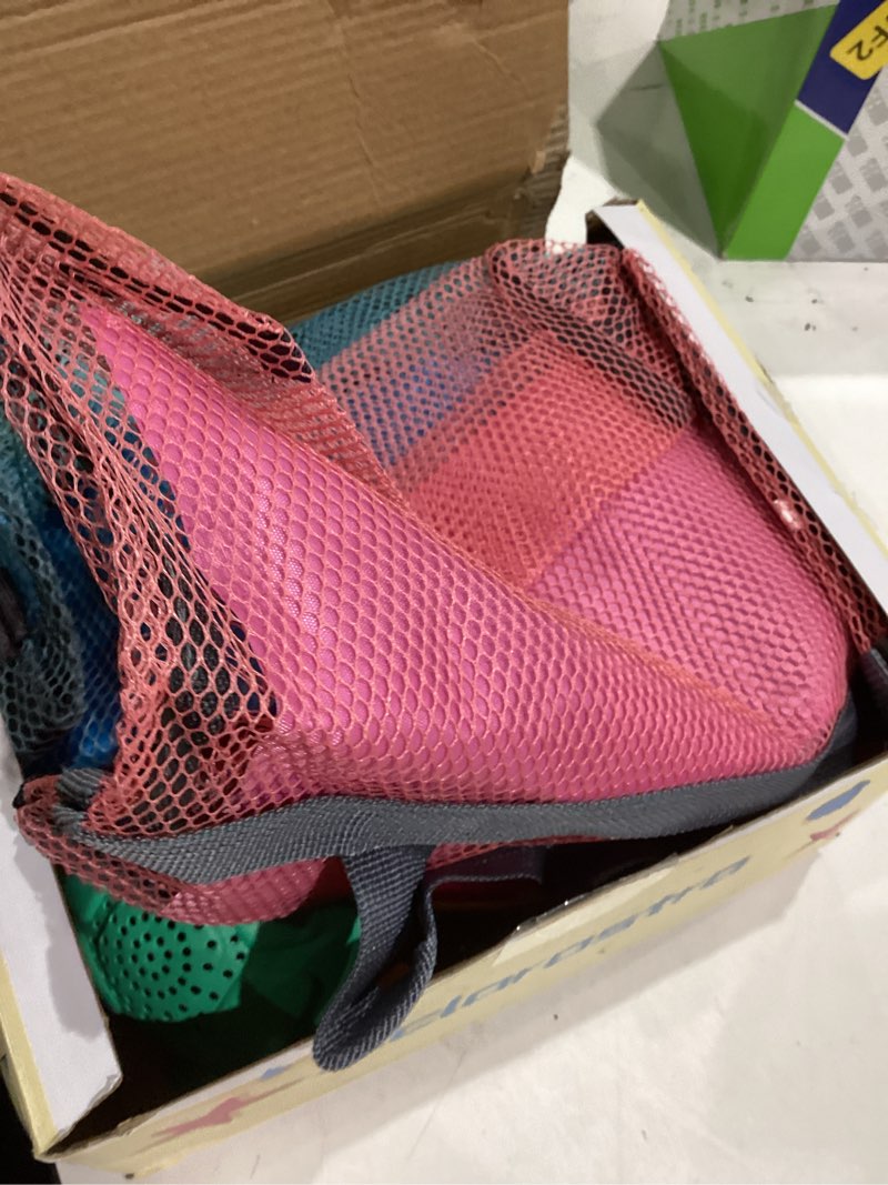 Condition photo showing Good Condition for Collapsible Beach Toys for Kids Toddlers, Collapsible Sand Buckets Shovels Set with Mesh Bags and Sand Molds, Foldable Travel Sand Toys for Beach Sandbox Toys for Kids