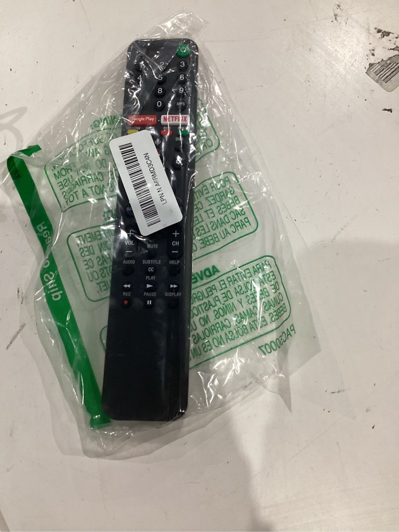 Condition photo showing As Is for rmf-tx500u for sony tv remote replacement, for all sony remote/sony bravia tv voice remote, rmf-tx500u for sony remote control for smart tv xbr/kd/xr series x800h x950g a8h etc, 1 year full warranty rmf-tx500u 1pack