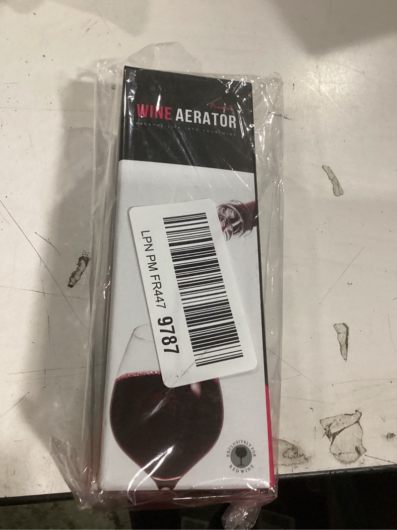 Condition photo showing New/Like New for vinabon wine aerator pourer spout – updated 2026 professional wine aerator for superior flavor, enhanced bouquet & rich, smooth finish. no-leak, no-drip, spill-free design. includes wine guide ebook
