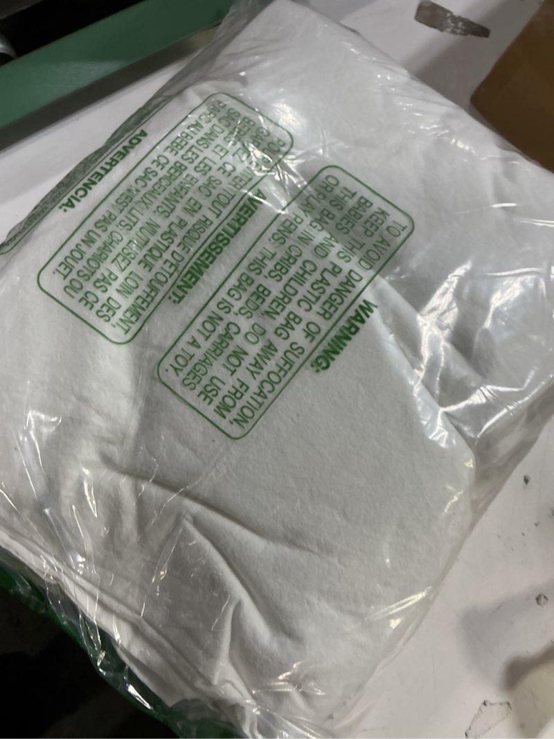 Condition photo showing New/Like New for Mayfair Linen 100% Organic Cotton Percale Sheets Full Size - White, 4 Piece Set, Soft & Crisp, Cooling, 16" Deep Pocket Hotel Sheets Full White