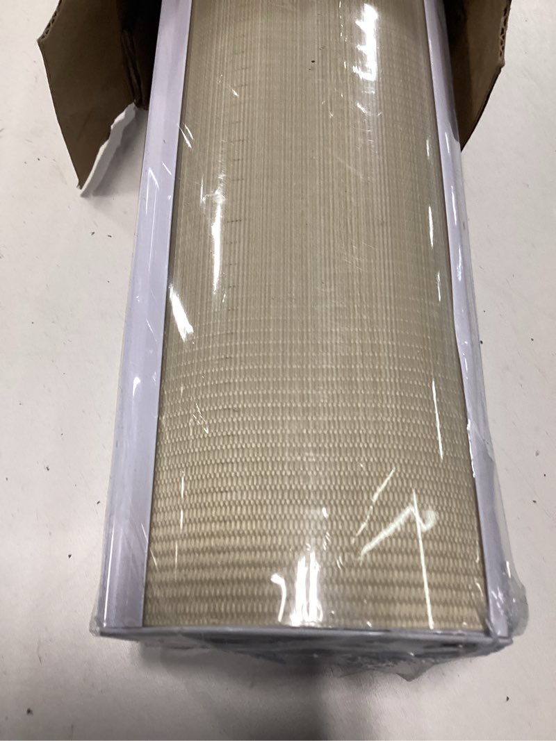 Condition photo showing Good Condition for Window Blind Dual Layer Polyester Zebra Roller Light Filtering Sheer Shades Window Treatments Privacy Light Control for Day and Night(W27 x H72(Inch), Cream) 27"W x 72"H Cream