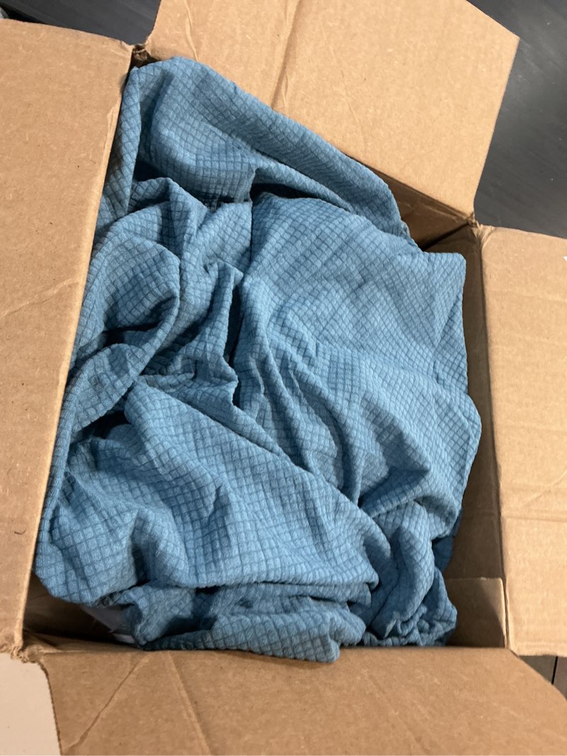 Condition photo showing Good Condition for sanmadrola 100% waterproof sofa cover non slip couch cover stretch slipcover leakproof couch protector for kids dogs cats pets  dust blue  sofa