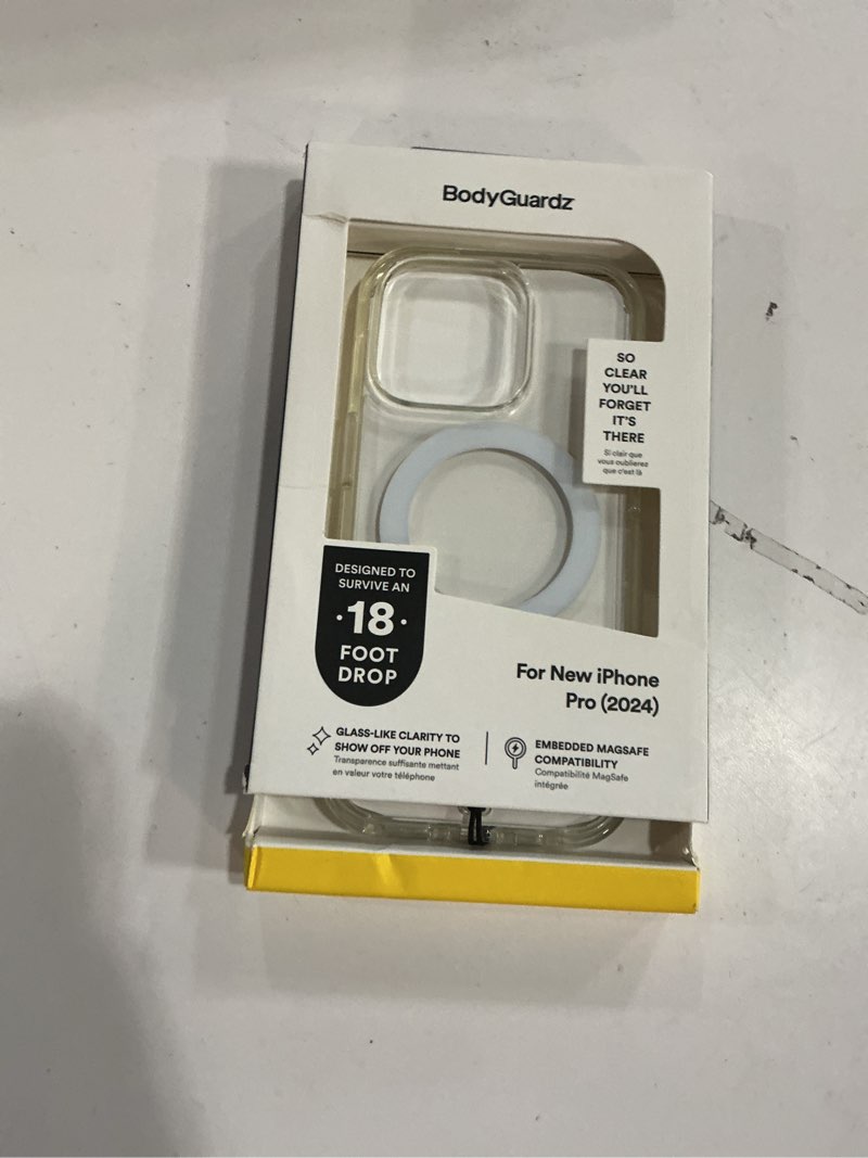Condition photo showing New/Like New for BodyGuardz Accent Compatible with iPhone 16 Pro Case - Crystal Clear Shockproof Cover with 18FT Drop
