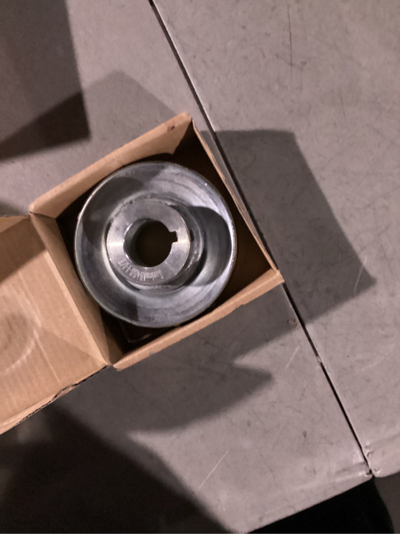 Condition photo showing As Is for AB400-1 Single Groove Web Sheaves,v Belt Pulley 4" OD 1 inch bore,Motor Pulley Carbon Steel for A B 5L 4L V-Belts