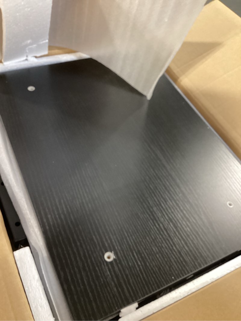 Condition photo showing As Is for computer tower stand with charge station and usb charging port - height adjustable pc tower stand, under desk cpu holder cart with locking caster wheels for fits most pc black 17.32"