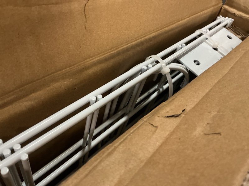 Condition photo showing Good Condition for torack 2 pack garage storage wall shelves, 15" x 45" wall mounted wire shelves for garage heavy duty wall shelving(pack of 2, white) white 15*45"
