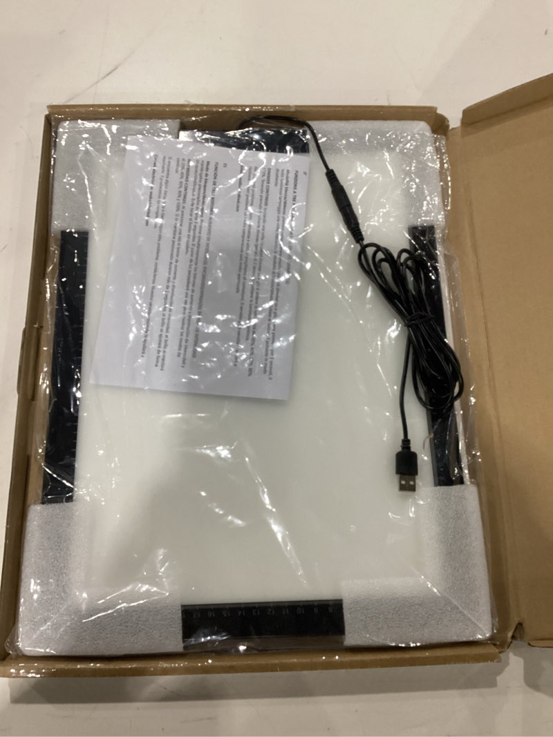 Condition photo showing New/Like New for HSK B4/A3s Artist tracing Light Box Copy Table,USB Power Dimmerable 6000 Lux Lock Button Artcraft Light Pad for Tatto Drawing, Sketching, Animation,Diamond Painting