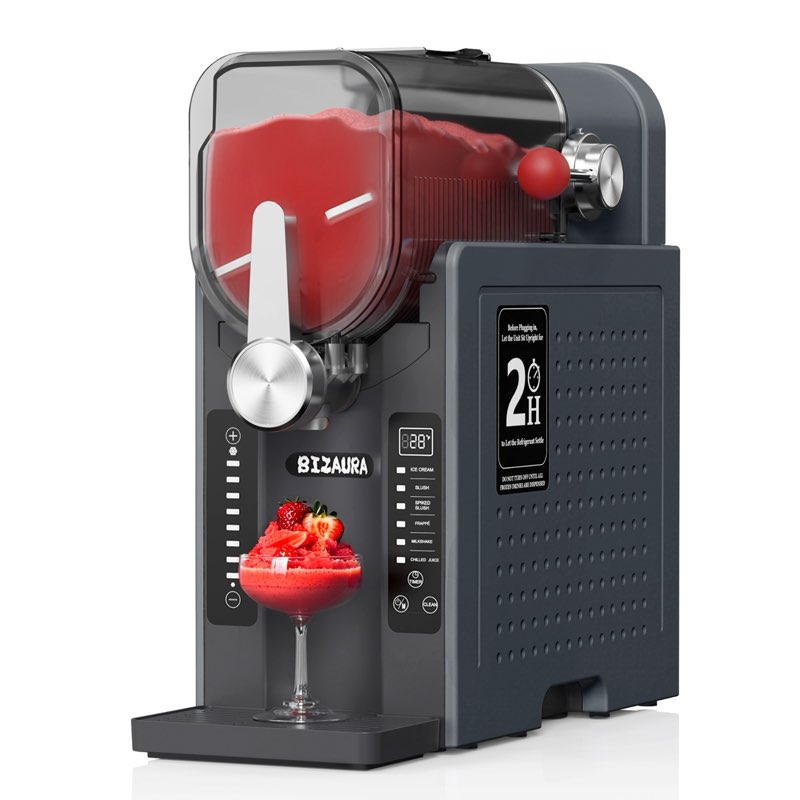 BizAura Slushie Machine for Home or Commercial, No lce Needed Frozen Drink Maker