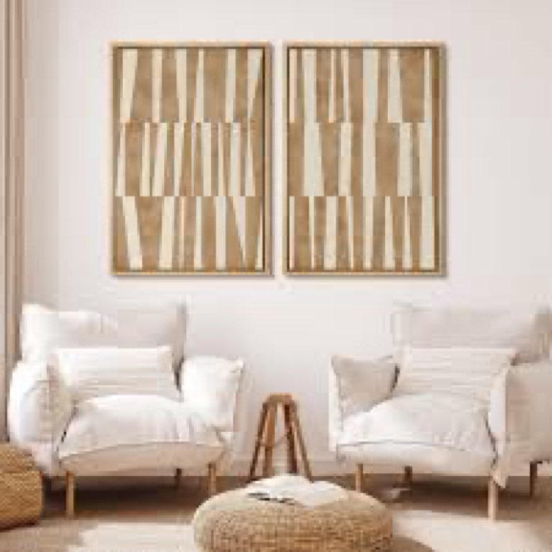 “Set taupe tones modern geometric abstract”