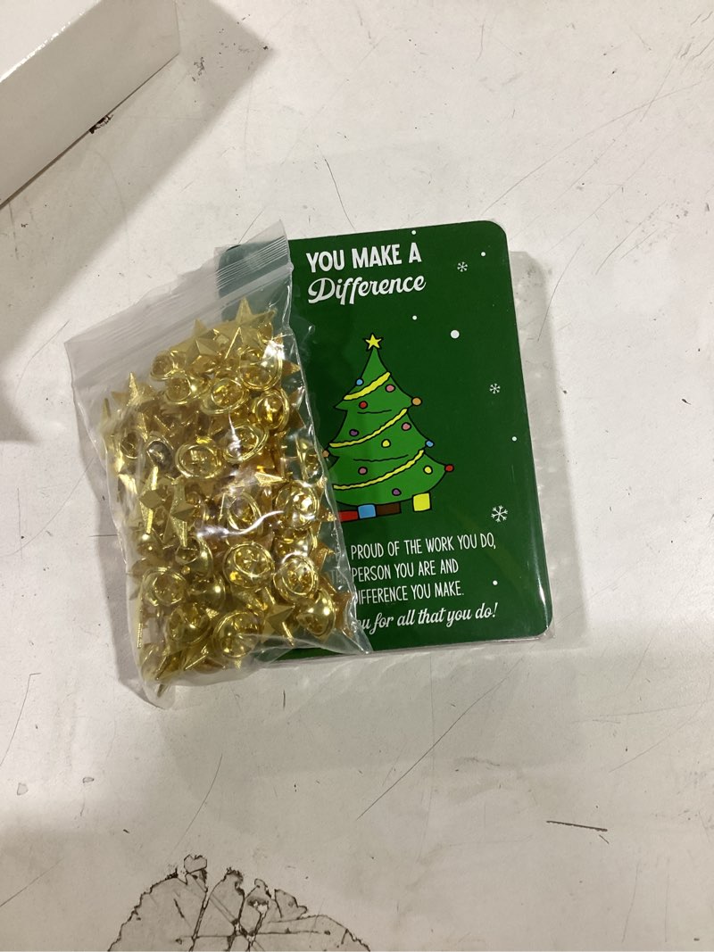 Condition photo showing New/Like New for Christmas Employee Appreciation Gifts Star Pin Inspirational Greeting Card for Coworker Teacher Recognition 100