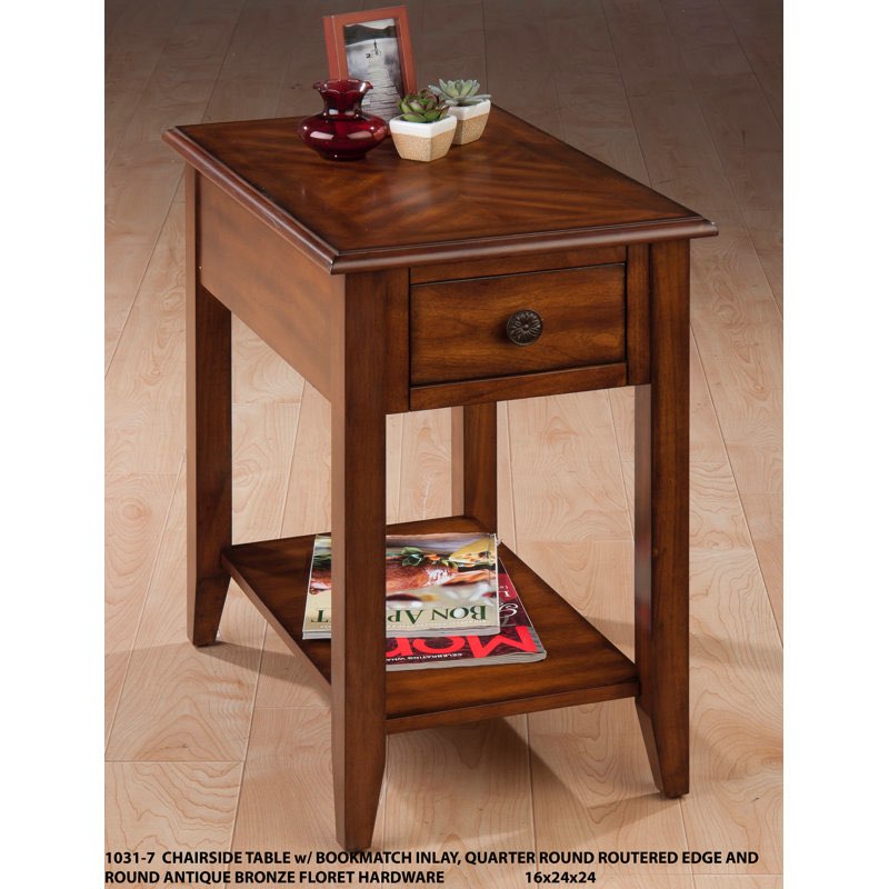  Hadley End Table with Storage Three Posts Color: Medium Brown