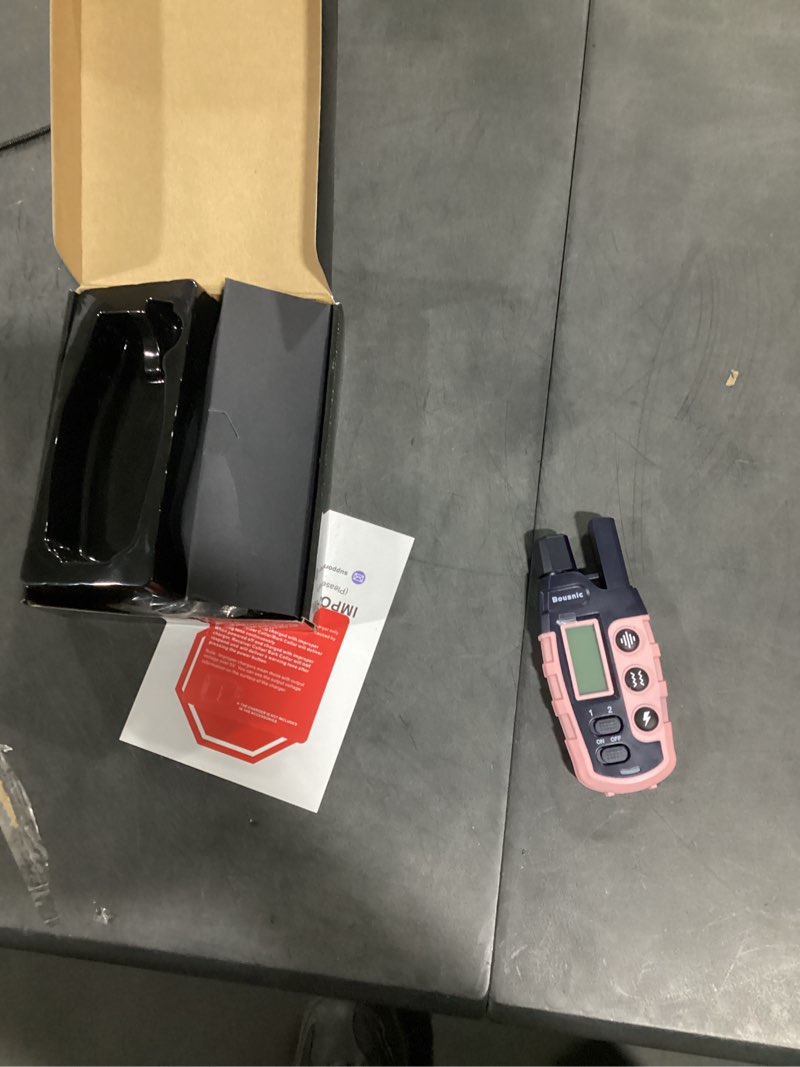 Condition photo showing Good Condition for bousnic dog shock collar 2 dogs (5-120lbs) - 3300 ft waterproof training collar for dogs large medium small with rechargeable remote, beep (1-8) vibration (1-16) and humane shock (1-99) modes pink