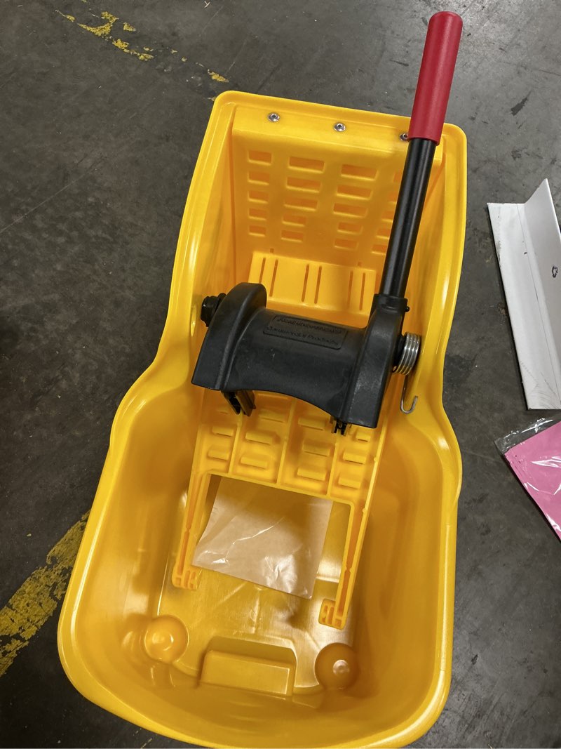Condition photo showing As Is for 31 qt. tandem mop bucket