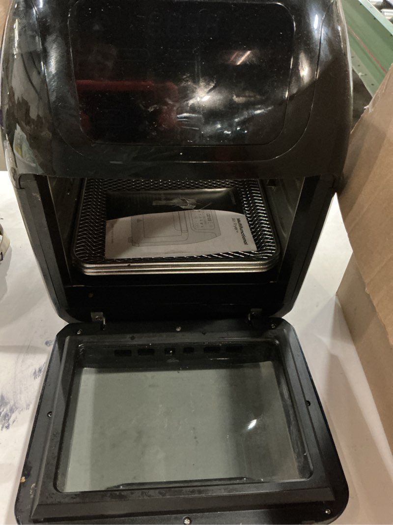 Condition photo showing Good Condition for CHEFMAN Multifunctional Digital Air Fryer+ Rotisserie, Dehydrator, Convection Oven, 17 Touch Screen Presets Fry, Roast, Dehydrate, Bake, XL 10L Family Size, Auto Shutoff, Large Easy-View Window, Black 10 Quart Black
