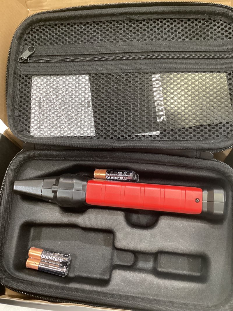 Condition photo showing Good Condition for kaiweets circuit breaker finder with lcd display, gfci outlet tester, electrical circuit tracer tool with ncv test & flashlight, includes carrying case and adapters- kt301p
