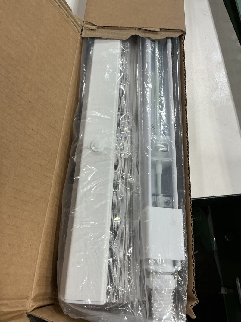 Condition photo showing Good Condition for lazblinds no drill blinds for indoor windows, cordless 1" vinyl mini blinds, privacy s-curve blinds for windows, room darkening horizontal window blinds and shades for home, 42" w x 48" h, white white 42" w x 48" h
