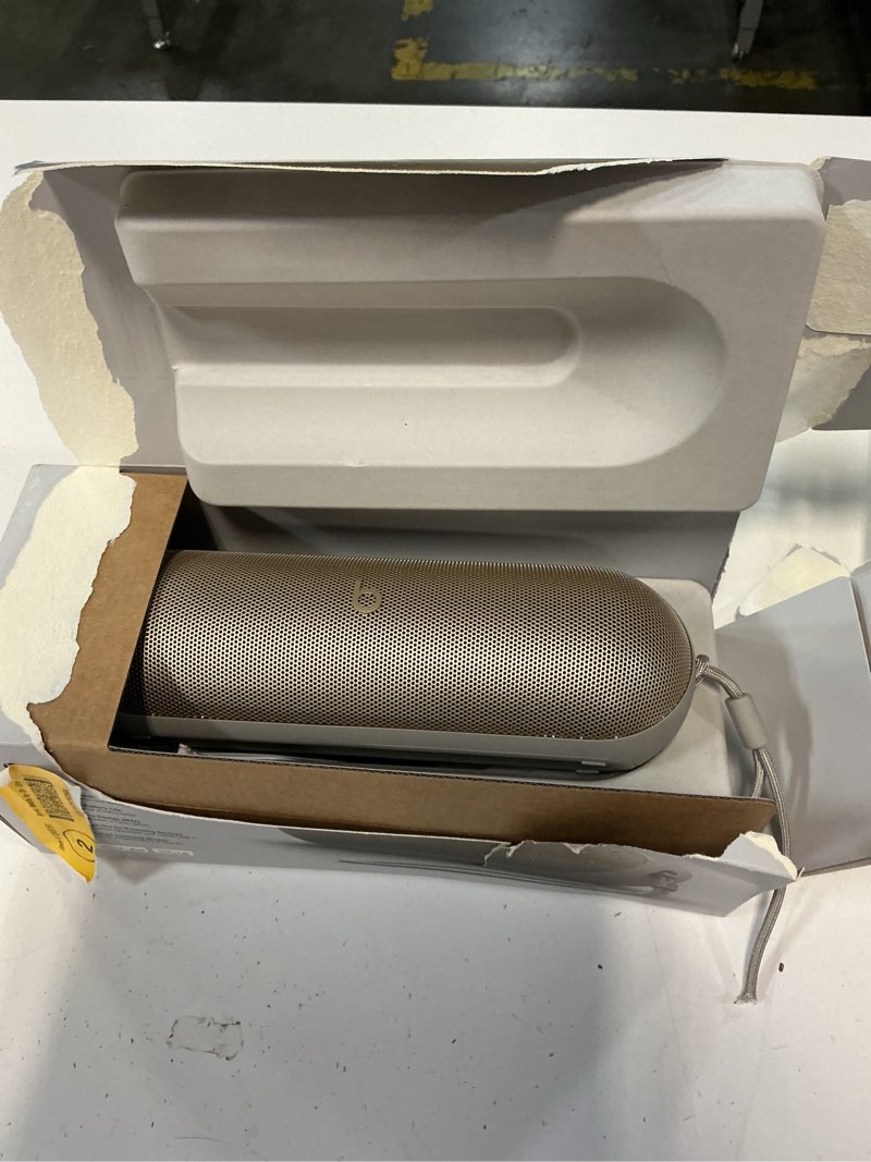 Condition photo showing As Is for beats pill wireless bluetooth speaker, champagne gold