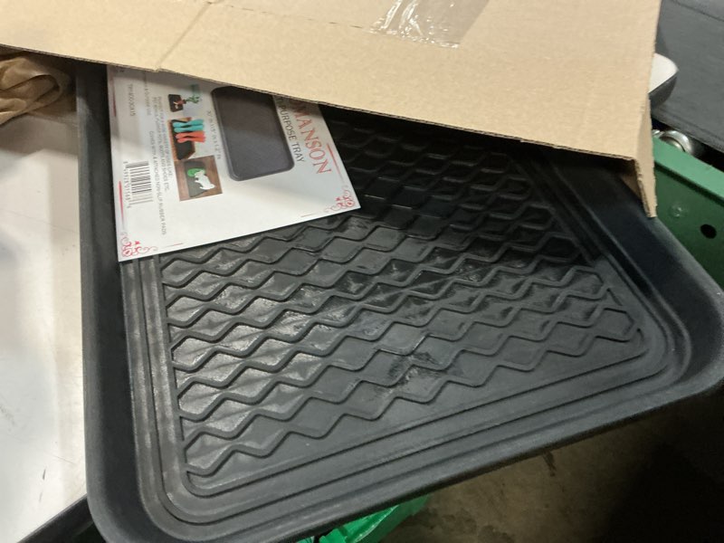 Condition photo showing Good Condition for ottomanson multipurpose all season boot tray mat, reusable pee pad for dogs, 15" x 30" black 1'3" x 2'6" (tray)
