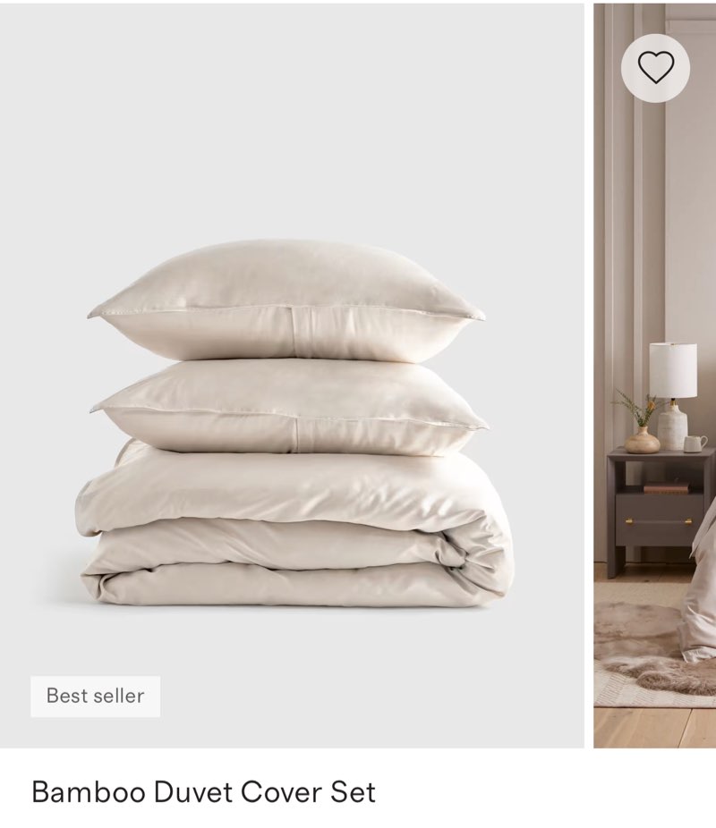 Bamboo Duvet Cover Set Full/Queen