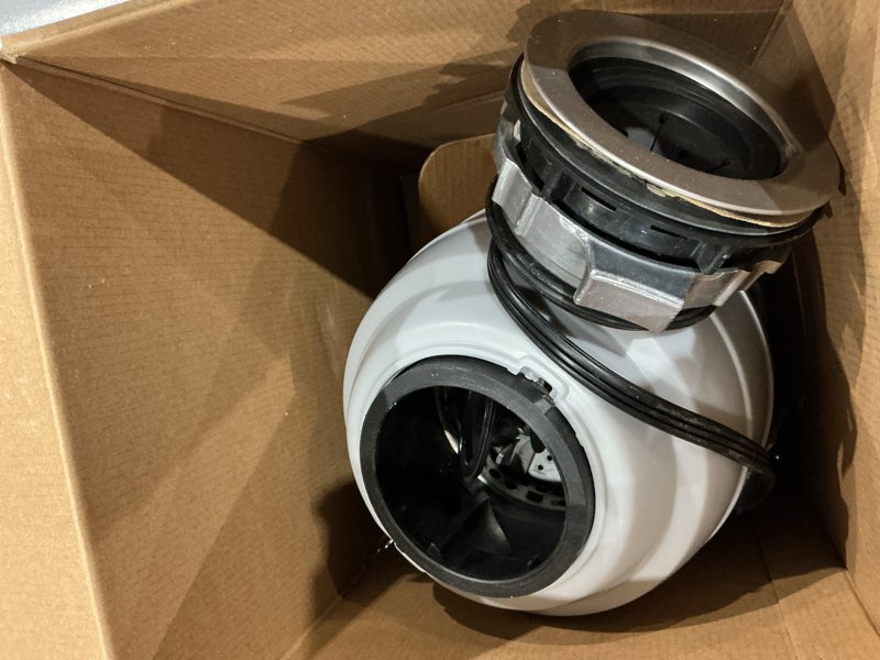 Condition photo showing As Is for waste king legend series 3/4 hp ez-mount sound insulated garbage disposer