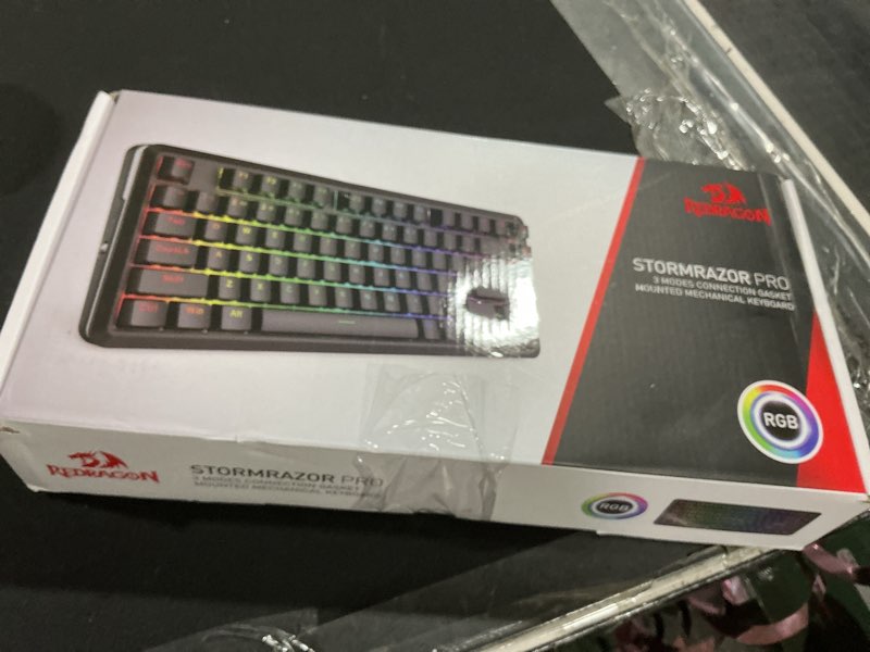 Condition photo showing Good Condition for Redragon K713 Wireless Mechanical Keyboard, Gasket Mounted RGB Gaming Keyboard, 3-Mode (2.4G/BT/USB)