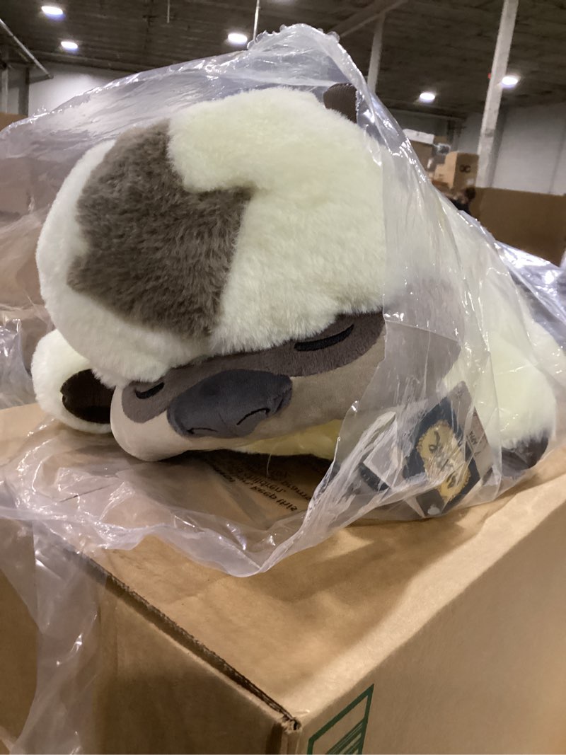 Condition photo showing As Is for jazwares avatar: the last airbender sleeping appa - 18-inch plush with special embroidery