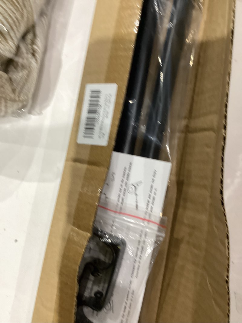 Condition photo showing As Is for Black Curtain Rods for Window 28 to 48, 5/8 inch Small Decorative Curtain Rod Set with Brackets Black 32-46''