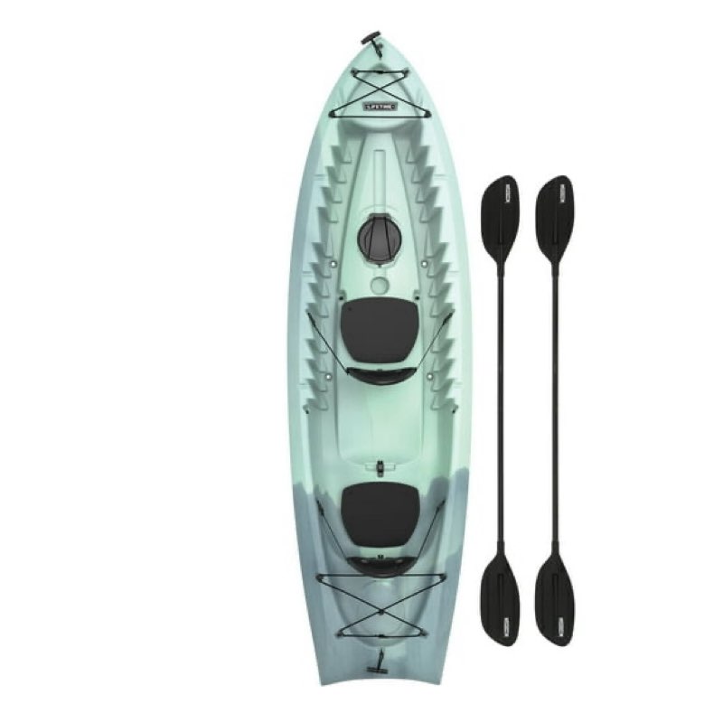 lifetime envoy 10.5 ft. sit-on-top tandem kayak, mystic fusion paddles not included 