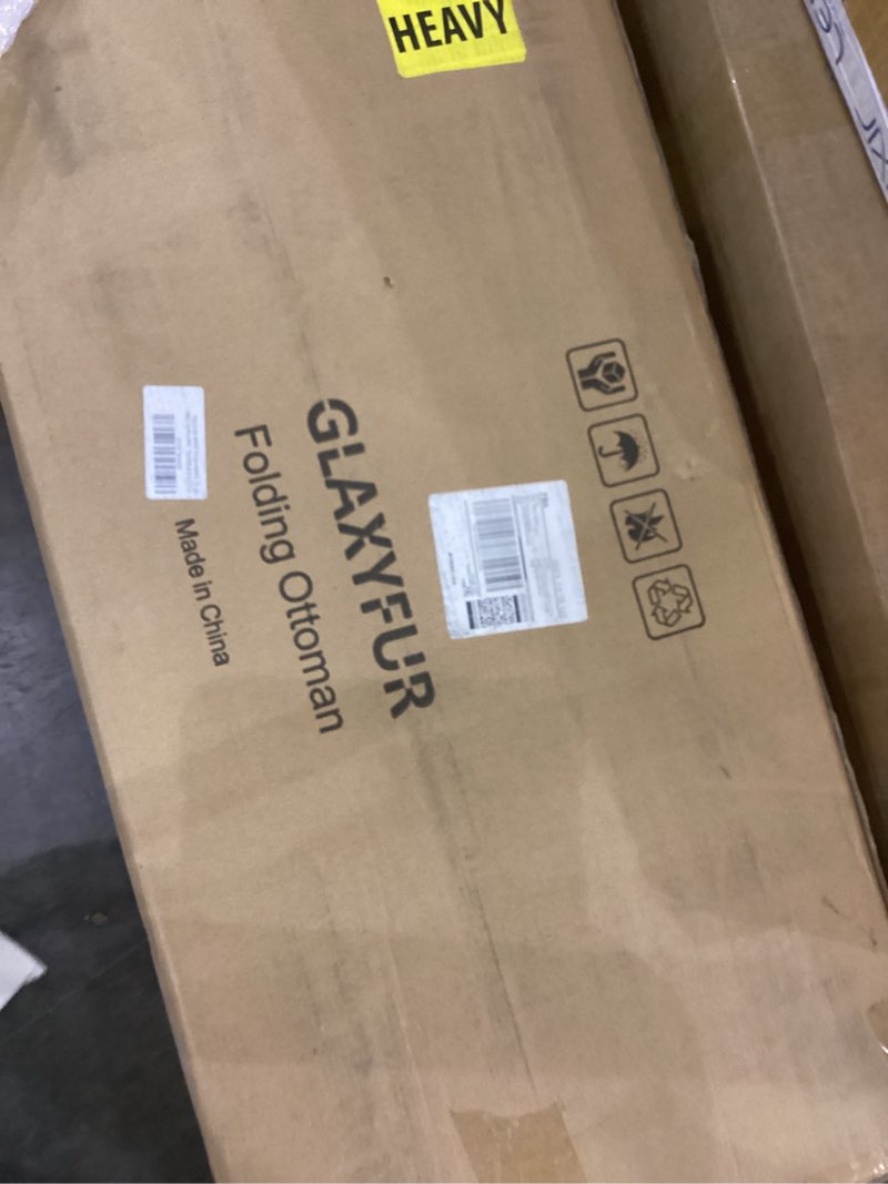 Condition photo showing As Is for Folding ottoman 